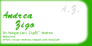 andrea zigo business card